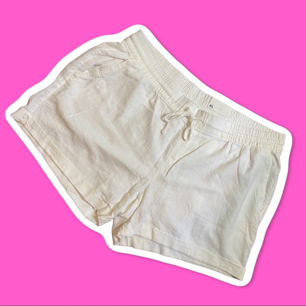 NWT Old Navy XL Linen drawstring shorts 4.5 inseam